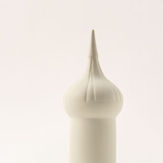 Homez white ceramic Ramadan decoration 10.2*10.2*27.5 cm