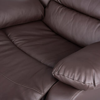 Rocking Recliner Chair Leather Brown