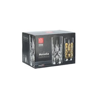 RCR transparent crystal glassware 6 pcs set with base