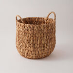 Homez Round Storage Basket Rattan, Beige 33*31*33Cm image number 1