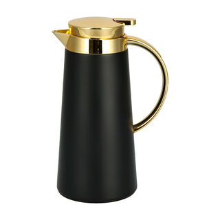 Steel Vacuum Flask Pipe Gold/Black 1L