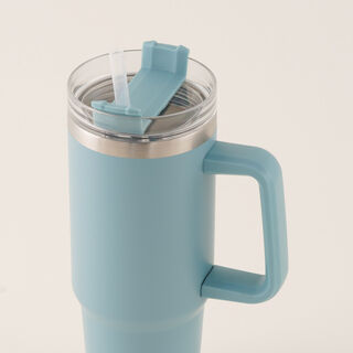 Dallaty Stainless Steel Thermo Bottle, Blue 600 Ml