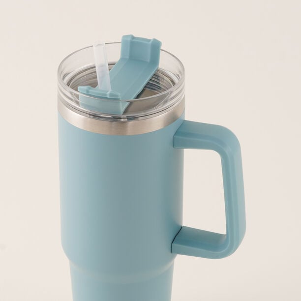 Dallaty Stainless Steel Thermo Bottle, Blue 600 Ml image number 1