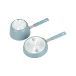 2Pcs Mini Set Frypan + Sauce Pan Blue image number 3