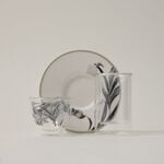 Dallaty white porcelain and glass Tea and coffee cups set 18 pcs image number 0