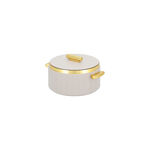 La Mesa matte lailac& gold plastic food warmer 1L image number 2