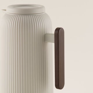 Dallaty White Plastic Thermos 1L