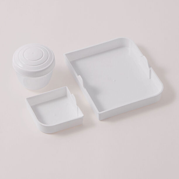 البرتو وعاء سلطة بلاستيك، أبيض 16.8*18.1*8.4سم image number 4