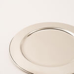 Oulfa silver metal charger plate image number 2