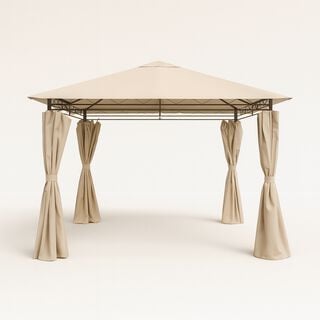 Homez Metal Gazebo 3*3M, Beige