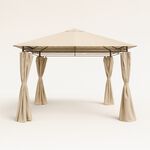 Homez Metal Gazebo 3*3M, Beige image number 0