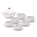 14 pieces Soup Tureen Serve 6 Person,Ornament image number 0