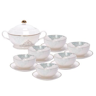 14 pieces Soup Tureen Serve 6 Person,Ornament 14 pieces Soup Tureen Serve 6 Person,Ornament