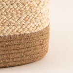 Homez jute robe storage basket woven 32*26*22cm, beige image number 2