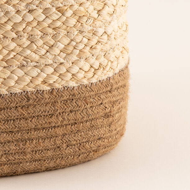 Homez jute robe storage basket woven 32*26*22cm, beige image number 2