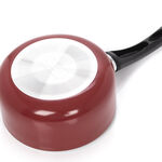 Alberto Non Stick Round Sauce Pan With Bakelite Handle Red  image number 3
