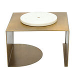 La Mesa Sans Deco Large Cake Stand With Marble Top image number 2