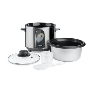 Sencor electric stainless steel silver rice cooker 400W, 1L