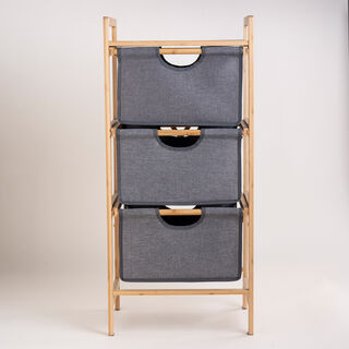 3 Tiers Bamboo Storage Drawers