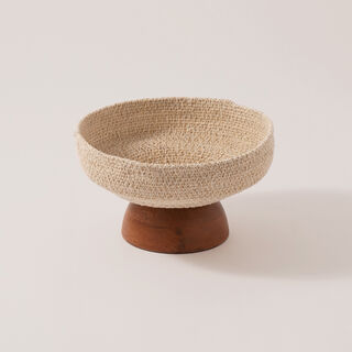 لا ميسا وعاء تقديم خشب 12*20*20سم، بيج
