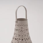 Najd Collection Metal Lantern, Beige, 20*20*40 cm image number 2