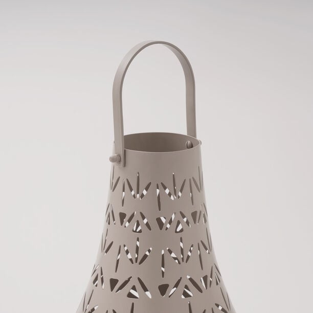 Najd Collection Metal Lantern, Beige, 20*20*40 cm image number 2