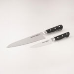 Samura pros set 3pcs stainless steel kitchen knives in black 7.9", 5" image number 0