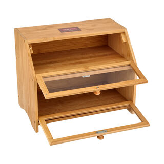 Bamboo Bread Bin 2 Layers