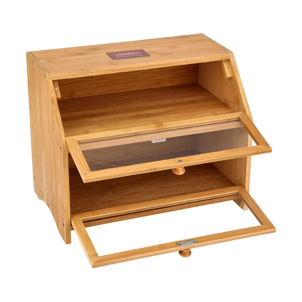 Bamboo Bread Bin 2 Layers image number 1
