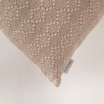 Cottage jacquard cotton cushion 45*45cm in beige image number 2