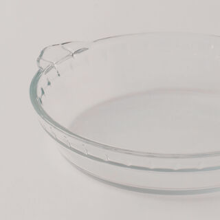 البرتو طبق فطيرة زجاج بروسليكات 0.65لتر