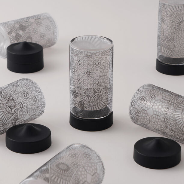 دلتي 12 قطعة طقم استكانات شاي زجاجية image number 1