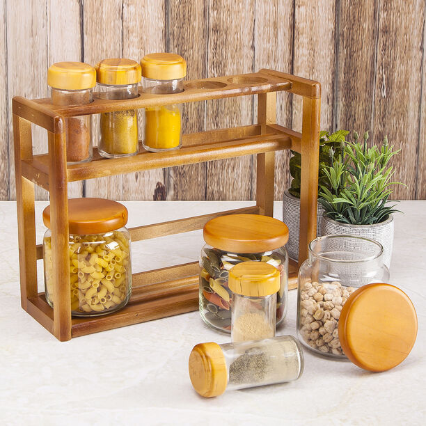 8pcs kitchen spice tools storage organizer