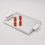 تشكيلة صدفة دلتي صينية تقديم، ستيل، فضي، 53*30*4 سم image number 0