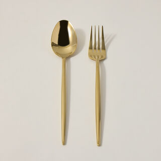 16 Pcs Cutlery Set Modern Gold