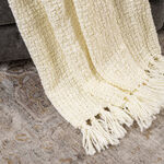 Bouble woven throw with lurex 130*170 cm beige image number 2