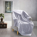Cottage Flannel Sherpa Throw Gray image number 0
