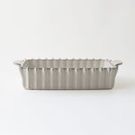 La Mesa oven to table wavy rectangular dish 39*22.5*8.5cm, cream image number 1