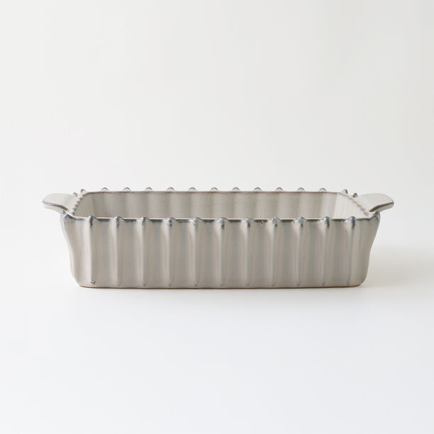 La Mesa oven to table wavy rectangular dish 39*22.5*8.5cm, cream image number 1