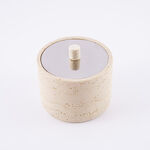 Homez oud burner set travertine collection 9.5*9.5*16.5cm image number 3
