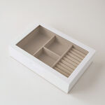 هومز صندوق مجوهرات 30*12*7سم، أبيض image number 1