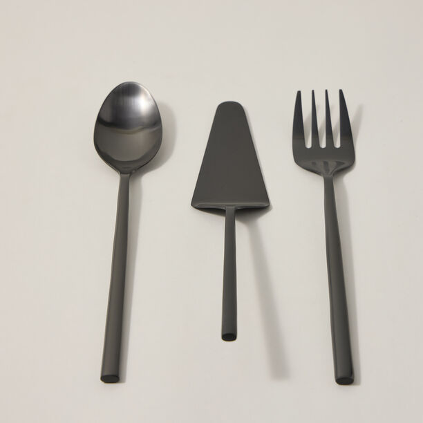Abundance 3 Pcs Serving Set Matt Chrom Color image number 0