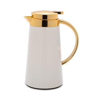 Dallety Plastic Vacuum Flask Pipe Gold/White 0.7L