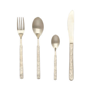 La Mesa 16 Piece Cutlery Set Champagne Gold