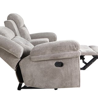 Recliner Armchair 2 Seater Ash 