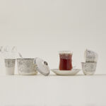 Zukhroof 28 Pieces Porcelain Tea And Coffee Set Danteel Silver Serve 6 image number 0