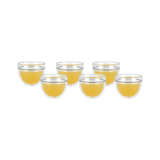 Arabic Coffee Cup Set 6Pc Silver