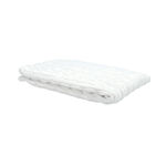 100% COTTON KNITTED THROW WHITE 130*170 CM image number 2