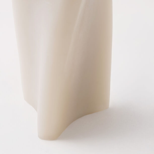 Homez candle spiral triangle shape 19.5cm, white image number 3