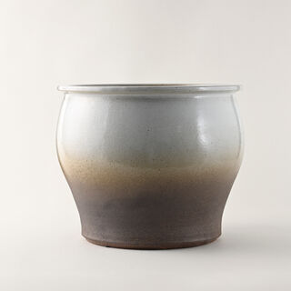 Homez Ceramic Planter, Grey 38*38*33Cm